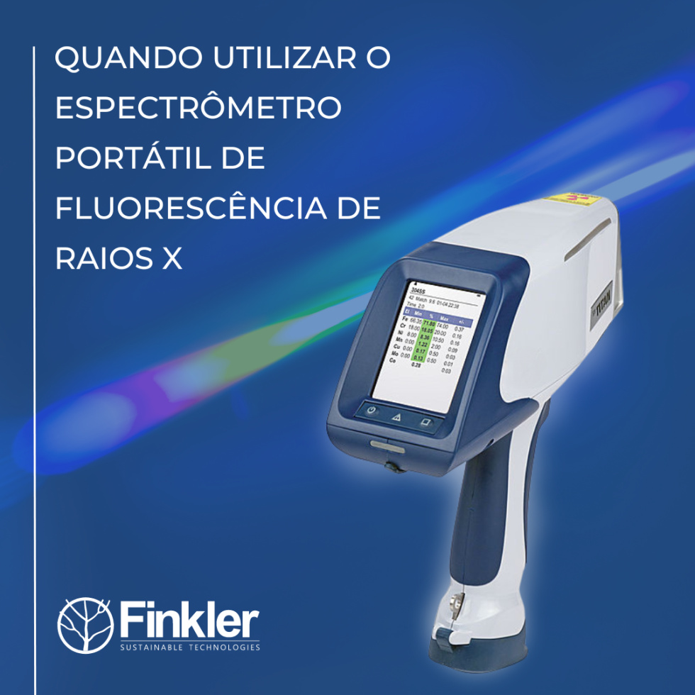 Expectrômetro Portátil de Fluorescência de Raios XRF